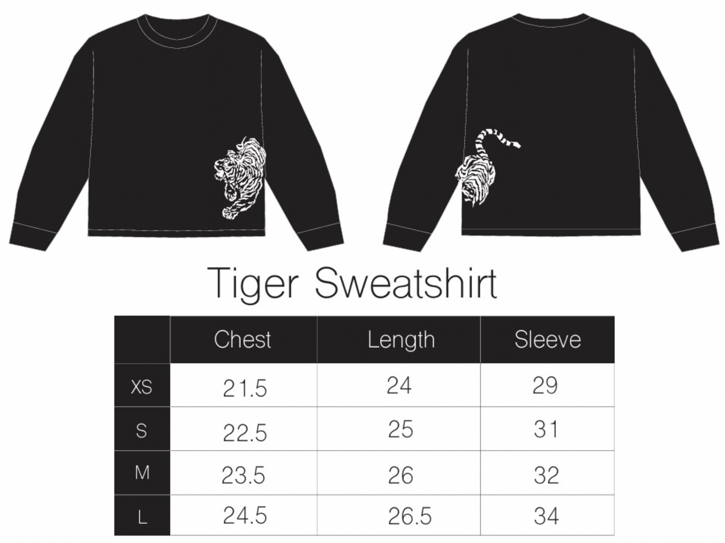 Tiger sweatshirt